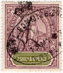 Stamp, Allegory of Hope, Cape of Good Hope- Revenue Stamps,  , Gods and goddesses, Mythology