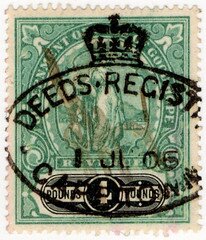 Stamp, Allegory of Hope, Cape of Good Hope- Revenue Stamps,  , Gods and goddesses, Mythology