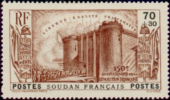 150th anniv. of the French Revolution (SOUDAN)