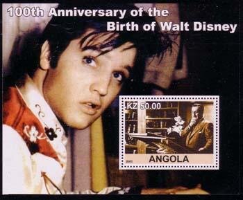 100th Anniversary of the Birth Walt Disney. Elvis