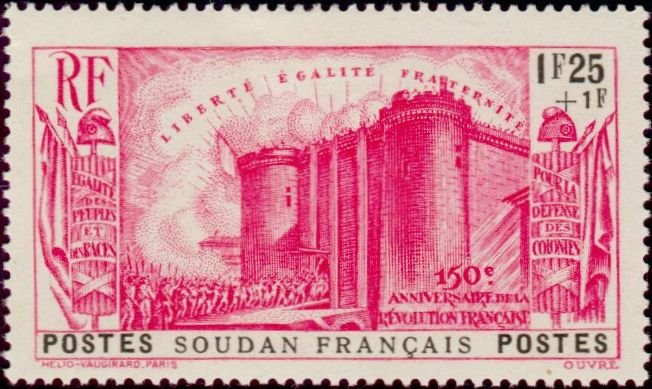 150th anniv. of the French Revolution (SOUDAN)