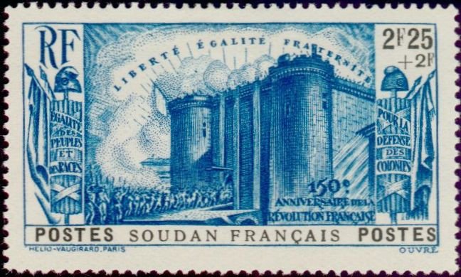 150th anniv. of the French Revolution (SOUDAN)