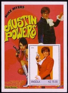 Souvenir Sheet, Austin Powers, Cinderellas,  , Actors, Famous People, film