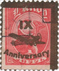 Stamp, IX Anniversary on Puffin definitive, Cinderellas,  , Aircraft, Puffins