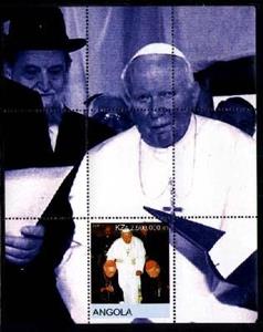 Souvenir Sheet, Pope John Paul II, Cinderellas,  , Famous People