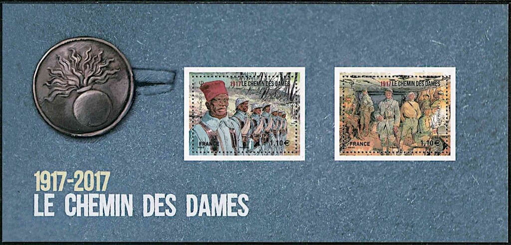 Le Chemin des Dames 1917-2017, Souvenir philatélique