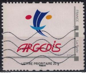 Stamp, Argedis, France- Personalized stamps,  , Filling Stations, Logos