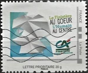 Stamp, Finistere au Coeur L'Humain au Centre, France- Personalized stamps,  , Banks