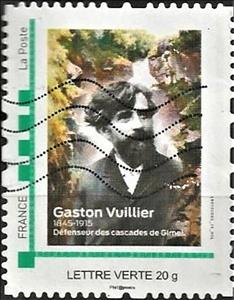 Stamp, Gaston Vuillier Defenseur des Cascades de Gimel, France- Personalized stamps,  , Famous People, Waterfalls