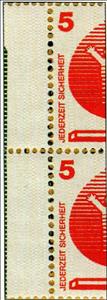 Booklet Pane, Booklet Pane-accident prevention, Germany, Federal Republic,  , Occupational Safety and Health