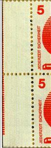 Booklet Pane, Booklet Pane-accident prevention, Germany, Federal Republic,  , Occupational Safety and Health