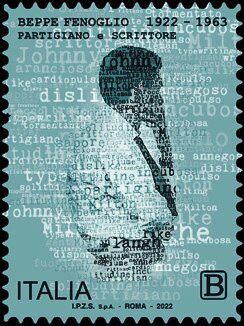 Stamp, Centenary of the birth of Beppe Fenoglio, Italy,  , Authors, Famous People, Literary People (Poets and Writers), Literature
