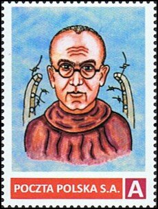 Stamp, "Love is more powerful than death" John Paul II August 14, 2, Personalized and Private Mail Stamps,  , Clergy
