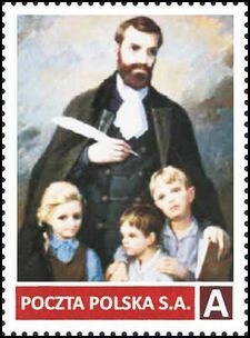 Stamp, 150th ANNIVERSARY OF THE DEATH OF EDMUNDA BOJANOWSKI, Personalized and Private Mail Stamps,  , Children, Clergy