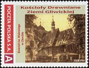 Stamp, Church of St. Walentego in Chechło, Personalized and Private Mail Stamps,  , Churches - Cathedrals - Basilicas - Chapels