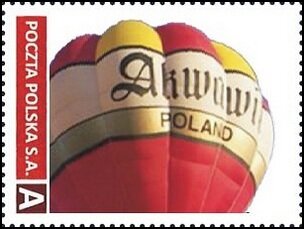 Stamp, ENEA Balon Puchar Polski, Personalized and Private Mail Stamps,  , Air Balloons