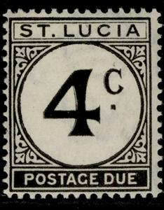 Stamp, Postage Due - New Currency, Saint Lucia,  