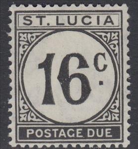 Stamp, Postage Due - New Currency, Saint Lucia,  
