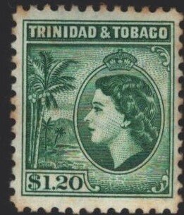 Stamp, Queen Elizabeth II, Trinidad and Tobago,  