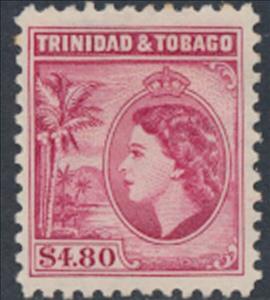 Stamp, Queen Elizabeth II, Trinidad and Tobago,  