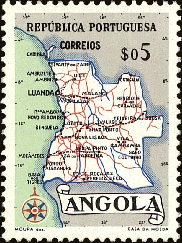 Map of Angola