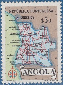 Map of Angola