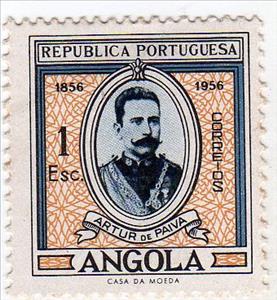 Stamp, Colonel Artur de Paiva, Angola,  
