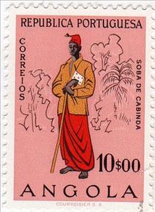 Stamp, Angolans Cabinda, Angola,  , Folklore, Suits and Costumes