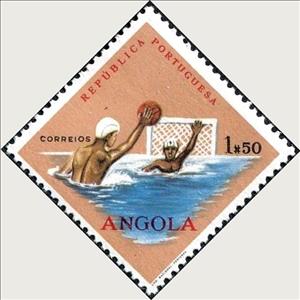 Stamp, Water polo, Angola,  , Sport, Aquatic Sports, Water-polo