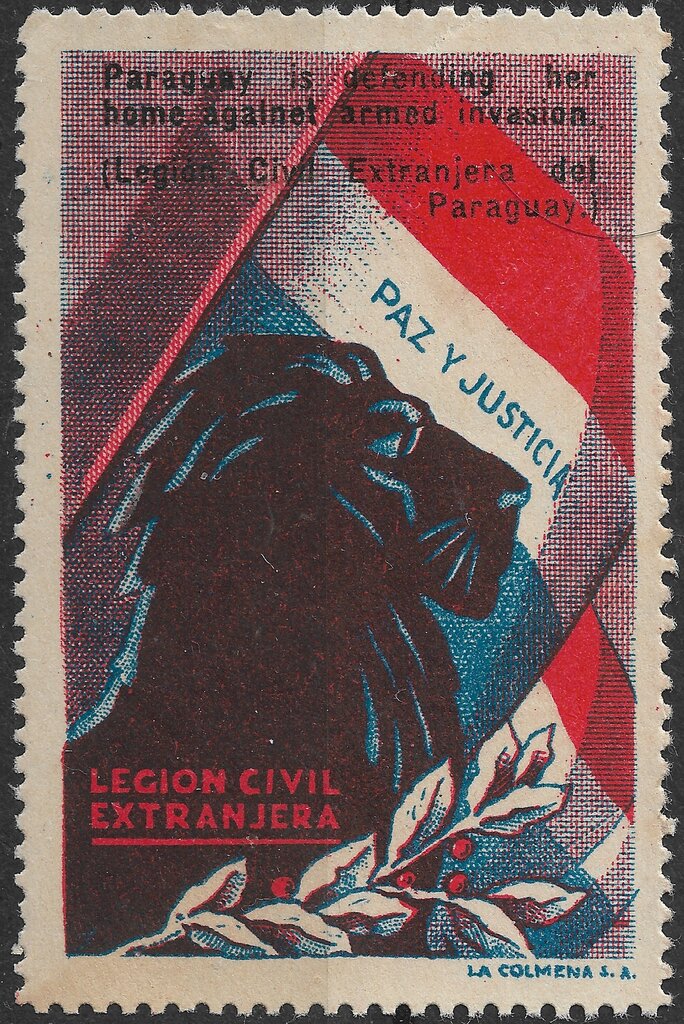 Black Lion & Flag. English text.