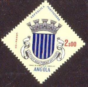 Stamp, Henrique de Carvalho, Angola,  , Coats of Arms