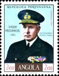 Stamp, Americo Thomaz, Angola,  