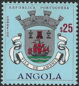 Stamp, Vila de Ambriz, Angola,  , Coats of Arms
