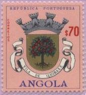 Stamp, Vila de Quibaxe, Angola,  , Coats of Arms
