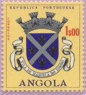 Stamp, Vila de Maquela do Zombo, Angola,  , Coats of Arms