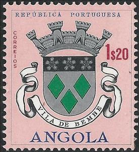 Stamp, Vila de Bembe, Angola,  , Coats of Arms