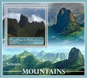 Souvenir Sheet, Mountains, Cinderellas,  , Mountains