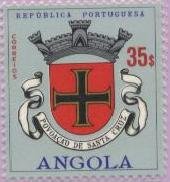 Stamp, Povoação de Santa Cruz, Angola,  , Coats of Arms