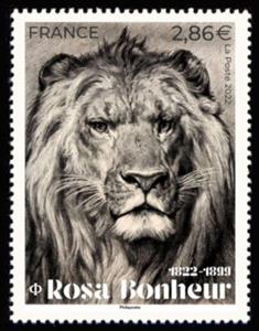 Stamp, Rosa Bonheur, Artist, France,  , Art, Лев