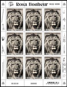 Mini Sheet, Rosa Bonheur, Artist, France,  , Art, Лев