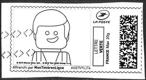 Stamp, Lego Man 2, France- Personalized stamps,  , Toys