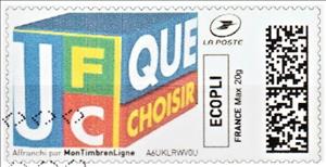 Stamp, UFC Que Choisir, France- Personalized stamps,  , Magazines