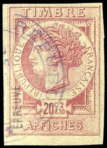 Stamp, Affiches - Coin of Syracuse by Oudiné, France- Revenue Stamps,  , Gods and goddesses, Mythology