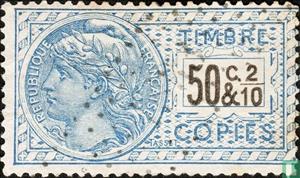 Stamp, Copies, France- Revenue Stamps,  , Gods and goddesses, Mythology