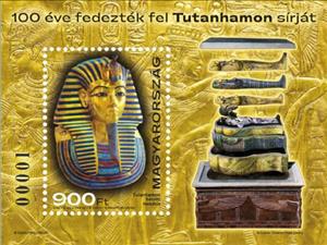 Souvenir Sheet, Discovery of Tutankhamun's Tomb, Centenary, Hungary,  , Archaeology