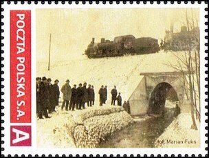 Stamp, 100 years of opening the Kokoszki - Gdynia, Personalized and Private Mail Stamps,  , Railways, Rivers