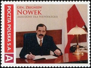 Stamp, Gen. Zbigniew Nowek Merit for the Independent, Personalized and Private Mail Stamps,  , Politicians