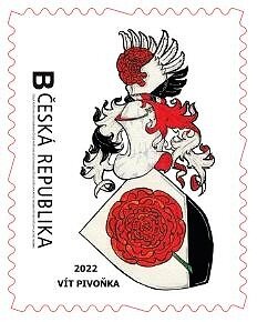Stamp, Osobní znak - Vít Pivoňka, Personalized and Private Mail Stamps,  , Coats of Arms, Heraldic Animals