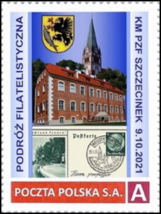 Stamp, Philatelic trip of PZF in Szczecinek 9.10.2021, Personalized and Private Mail Stamps,  , Clubs of Stamp Collectors