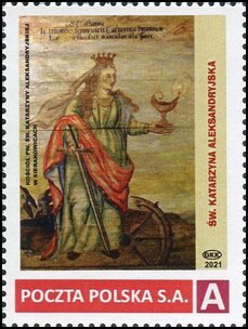 Stamp, St. Katarzyna Aleksandryjska Church. st. Katarzyna Aleksandr, Personalized and Private Mail Stamps,  , Religion